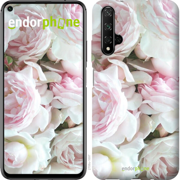 

Чехол на Huawei Honor 20 Пионы v2 2706u-1697, Силикон