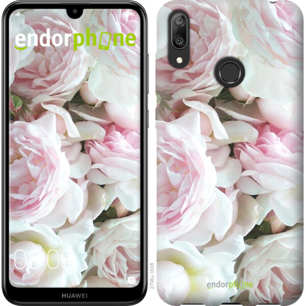 

Чехол на Huawei Y7 2019 Пионы v2 2706u-1638, Силикон