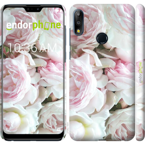 

Чехол на Asus Zenfone Max Pro M2 ZB631KL Пионы v2 2706m-1641, Пластик матовый