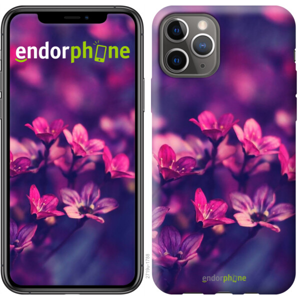 

Чехол на iPhone 11 Pro Пурпурные цветы 2719u-1788, Силикон