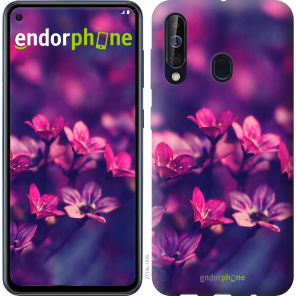 

Чехол на Samsung Galaxy A60 2019 A606F Пурпурные цветы 2719u-1699