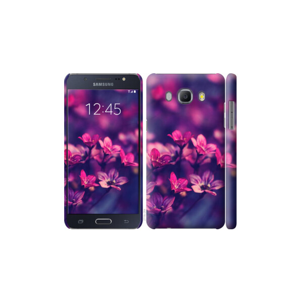 

Чехол на Samsung Galaxy J5 (2016) J510H Пурпурные цветы 2719c-264, Пластик глянцевый