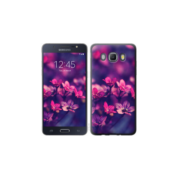 

Чехол на Samsung Galaxy J5 (2016) J510H Пурпурные цветы 2719t-264, 2D пластик