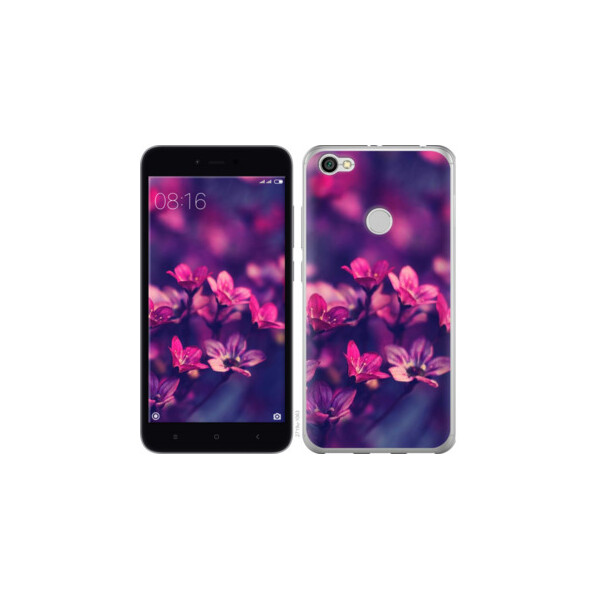 

Чехол на Xiaomi Redmi Note 5A Prime Пурпурные цветы 2719t-1063, 2D пластик
