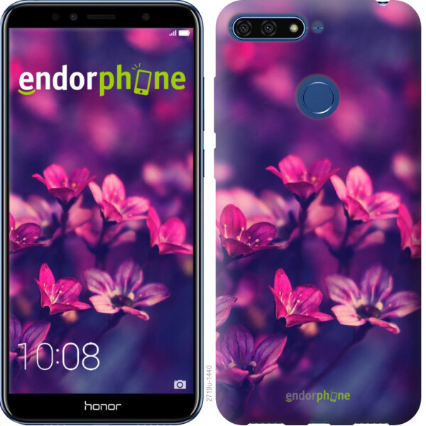 

Чехол на Huawei Honor 7A Pro Пурпурные цветы 2719u-1440