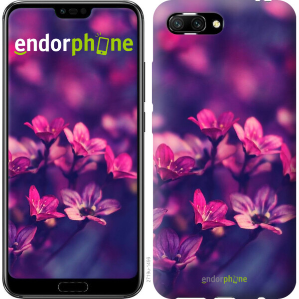 

Чехол на Huawei Honor 10 Пурпурные цветы 2719u-1496, Силикон