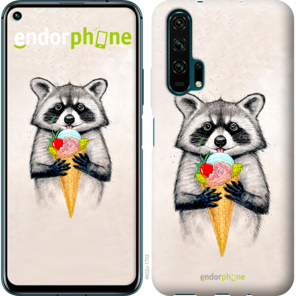 

Чехол на Huawei Honor 20 Pro Енотик с мороженым 4602u-1702, Силикон