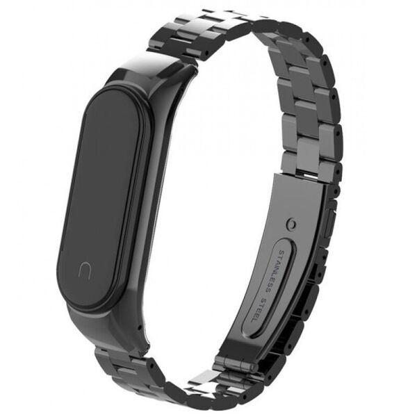 

Ремешок Stainless Steel для Xiaomi Mi Band 5 Black (162334)