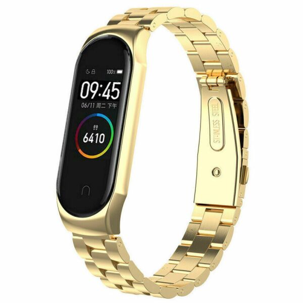 

Ремешок Stainless Steel для Xiaomi Mi Band 5 Gold (162335)