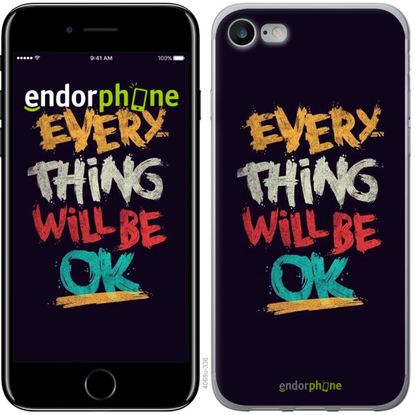 

Чехол на iPhone 7 Все будет хорошо 4068t-336, 2D пластик