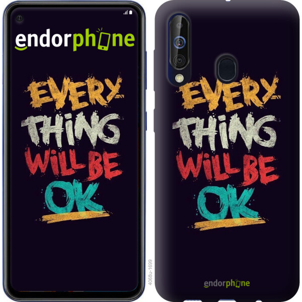

Чехол на Samsung Galaxy A60 2019 A606F Все будет хорошо 4068u-1699, Силикон