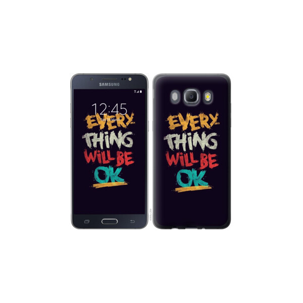 

Чехол на Samsung Galaxy J5 (2016) J510H Все будет хорошо 4068m-264, Пластик матовый