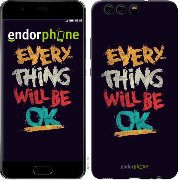 

Чехол на Huawei P10 Все будет хорошо 4068u-780, Силикон