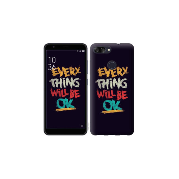 

Чехол на Asus ZenFone Max Plus M1 ZB570TL Все будет хорошо 4068u-1361, Силикон