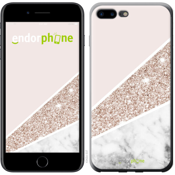 

Чехол на iPhone 7 Plus Пастельный мрамор 4342t-337, 2D пластик