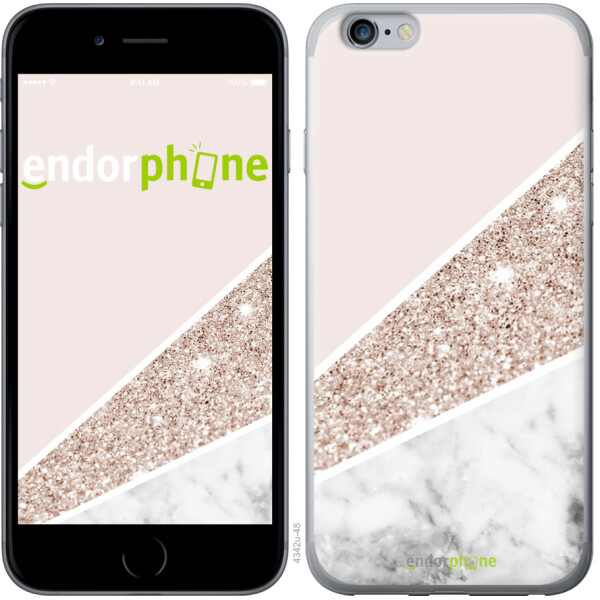 

Чехол на iPhone 6 Plus Пастельный мрамор 4342m-48, Пластик матовый