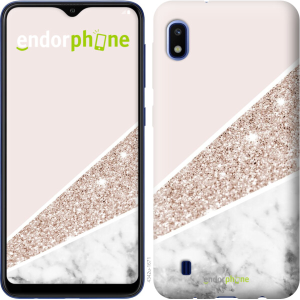 

Чехол на Samsung Galaxy A10 2019 A105F Пастельный мрамор 4342m-1671, Пластик матовый