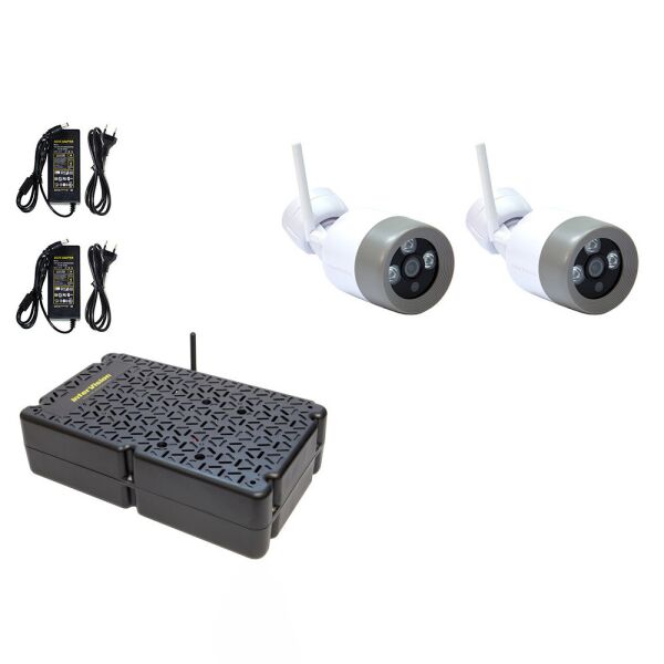 

Комплект видеонаблюдения из 2-х камер InterVision WIFIKIT-3M800-2C