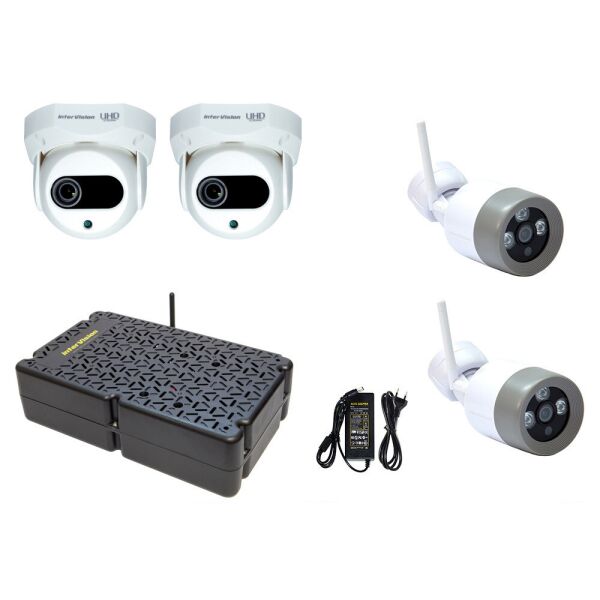 

Комплект видеонаблюдения из 4-х камер InterVision WIFIKIT-3M800-22CD