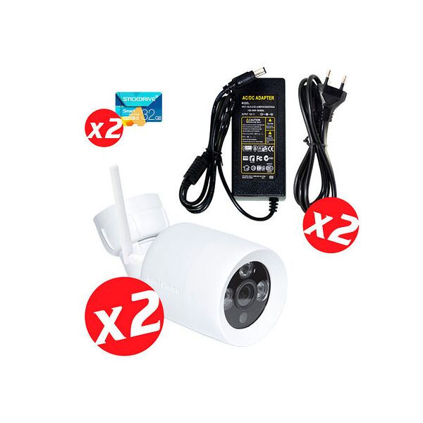 

Беспроводный комплект для видеонаблюдения из 2-х камер InterVision WiFiKIT-2MP-232