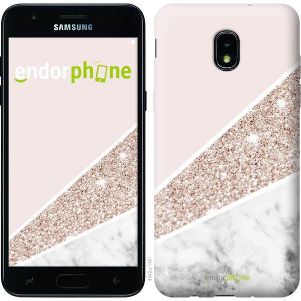 

Чехол на Samsung Galaxy J3 2018 Пастельный мрамор 4342u-1501, Силикон