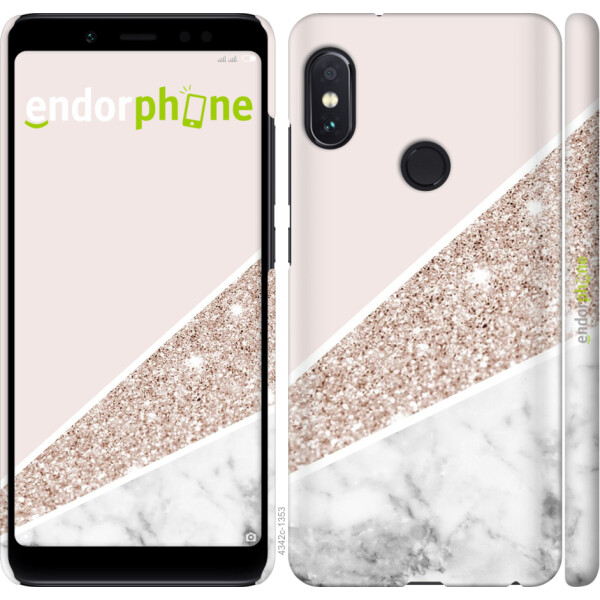 

Чехол на Xiaomi Redmi Note 5 Pro Пастельный мрамор 4342m-1353, Пластик матовый