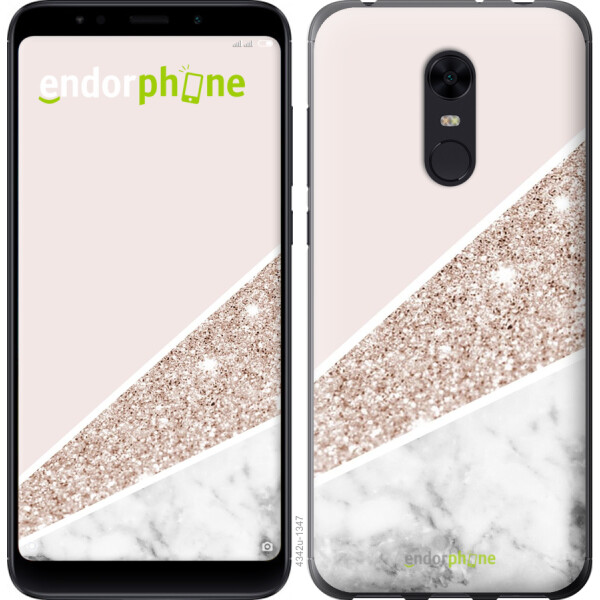 

Чехол на Xiaomi Redmi 5 Plus Пастельный мрамор 4342m-1347, Пластик матовый