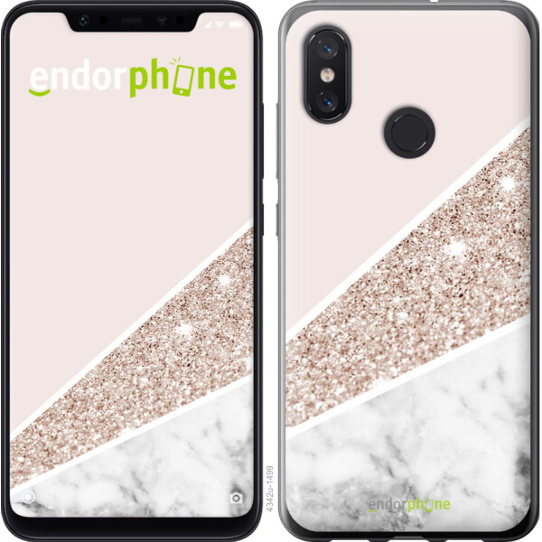 

Чехол на Xiaomi Mi8 Пастельный мрамор 4342u-1499, Силикон