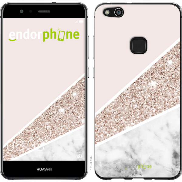 

Чехол на Huawei P10 Lite Пастельный мрамор 4342u-896, Силикон
