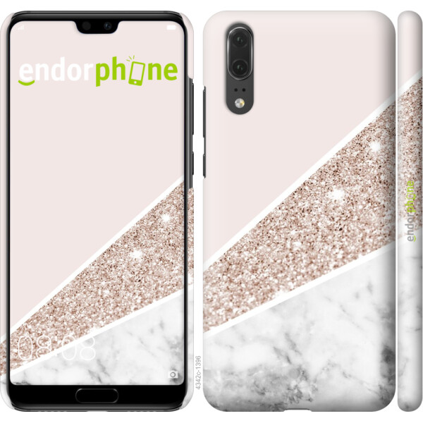 

Чехол на Huawei P20 Пастельный мрамор 4342u-1396, Силикон