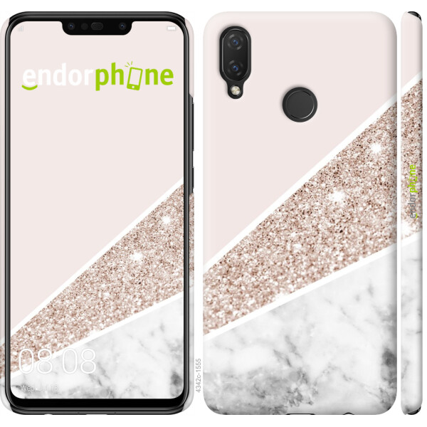

Чехол на Huawei P Smart Plus Пастельный мрамор 4342u-1555, Силикон