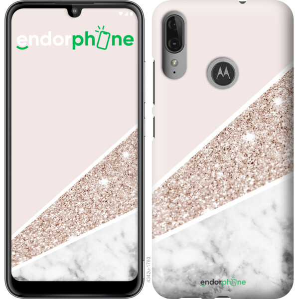 

Чехол на Motorola Moto E6 Plus Пастельный мрамор 4342u-1780