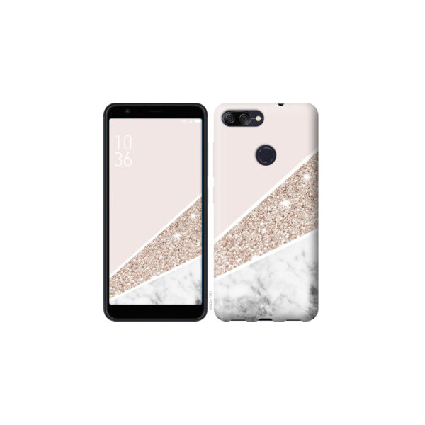 

Чехол на Asus ZenFone Max Plus M1 ZB570TL Пастельный мрамор 4342u-1361, Силикон