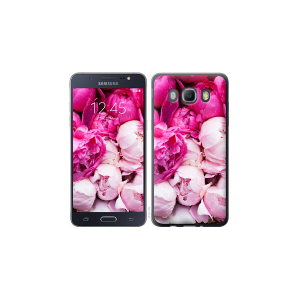 

Чехол на Samsung Galaxy J5 (2016) J510H Розовые пионы 2747t-264, 2D пластик