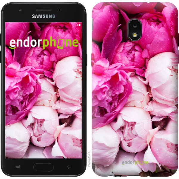 

Чехол на Samsung Galaxy J7 2018 Розовые пионы 2747u-1502, Силикон