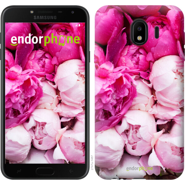 

Чехол на Samsung Galaxy J4 2018 Розовые пионы 2747u-1487