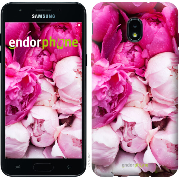 

Чехол на Samsung Galaxy J3 2018 Розовые пионы 2747u-1501