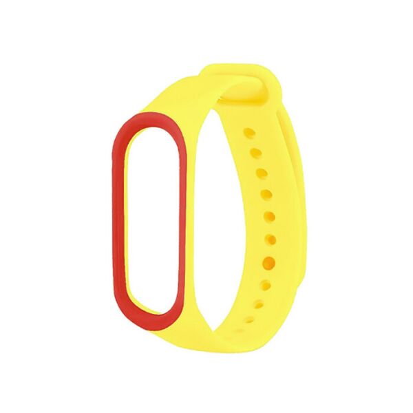 

Ремешок для Xiaomi Mi Band 3 / 4 силиконовый Classic Yellow-Red