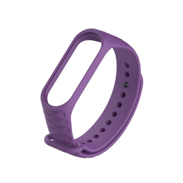 

Ремешок для Xiaomi Mi Band 3 / 4 силиконовый Rhomb Фиолетовый
