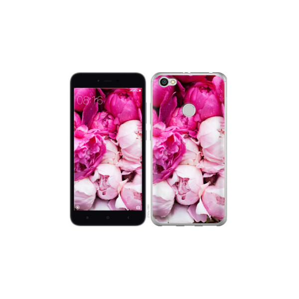 

Чехол на Xiaomi Redmi Note 5A Prime Розовые пионы 2747u-1063, Силикон
