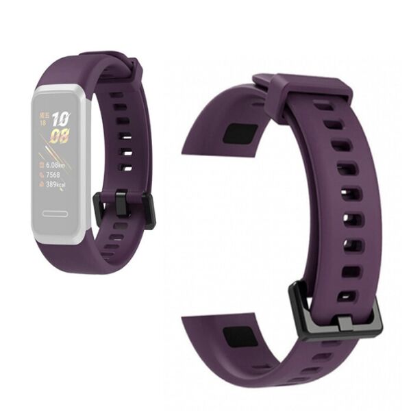 

Ремешок браслет MU для Huawei Band 4 силиконовый Classic Фиолетовый