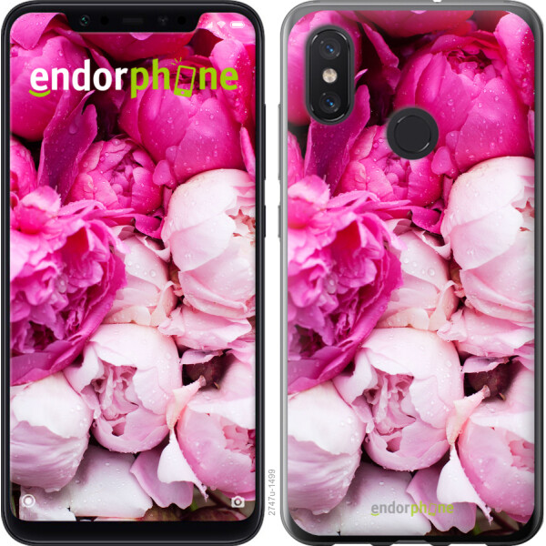 

Чехол на Xiaomi Mi8 Розовые пионы 2747u-1499, Силикон