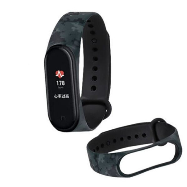 

Ремешок для Xiaomi Mi Band 5/Mi Band 6 силиконовый Print Камуфляж Пиксель