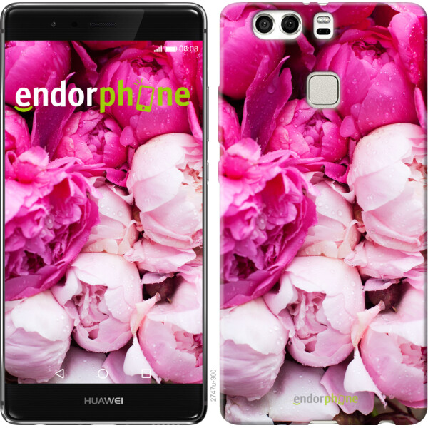 

Чехол на Huawei P9 Plus Розовые пионы 2747u-300