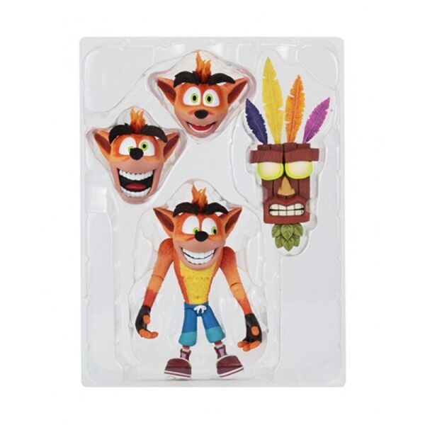 

Фигурка Crash Bandicoot фигурка 18 см Ultra Deluxe Crash с маской Аку-Аку