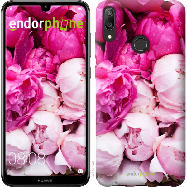 

Чехол на Huawei Y7 2019 Розовые пионы 2747u-1638, Силикон