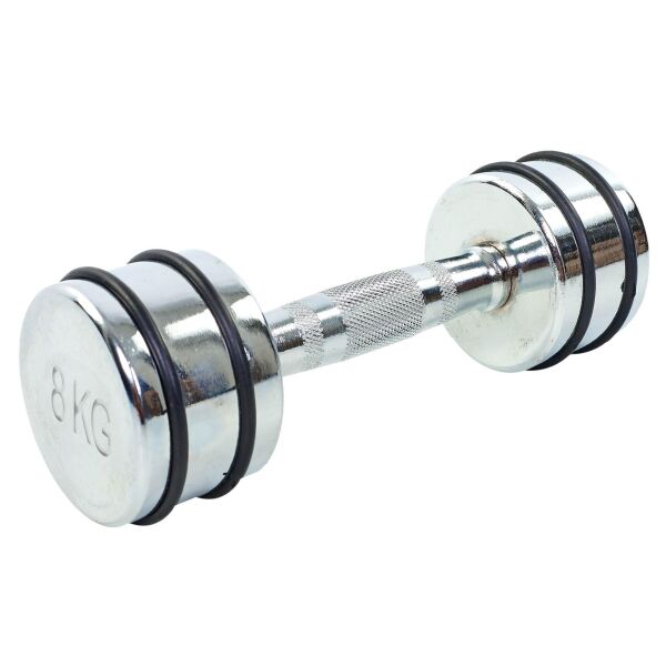 

Гантель хромированная Record DB5204-8 (1x8кг) (1шт, металл хромированный, с резиновыми кольцами)