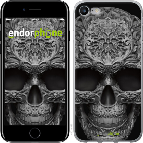 

Чехол на iPhone 7 skull-ornament 4101t-336, 2D пластик
