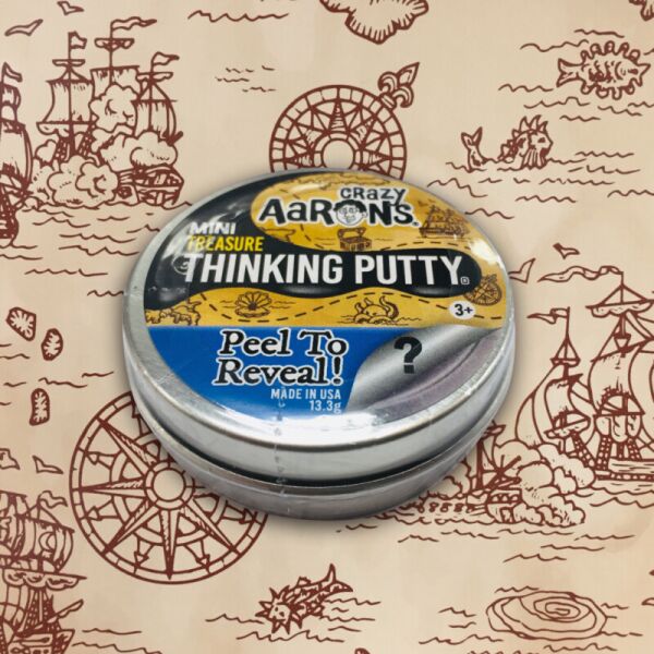 

Жвачка для рук Crazy Aarons Thinking Putty Сокровище пиратов, мини, 13 г (SUR-PDQ01)