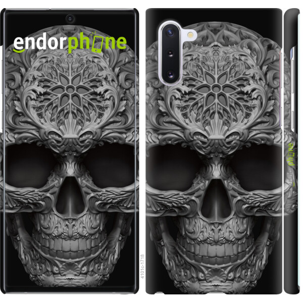 

Чехол на Samsung Galaxy Note 10 skull-ornament 4101m-1718, Пластик матовый